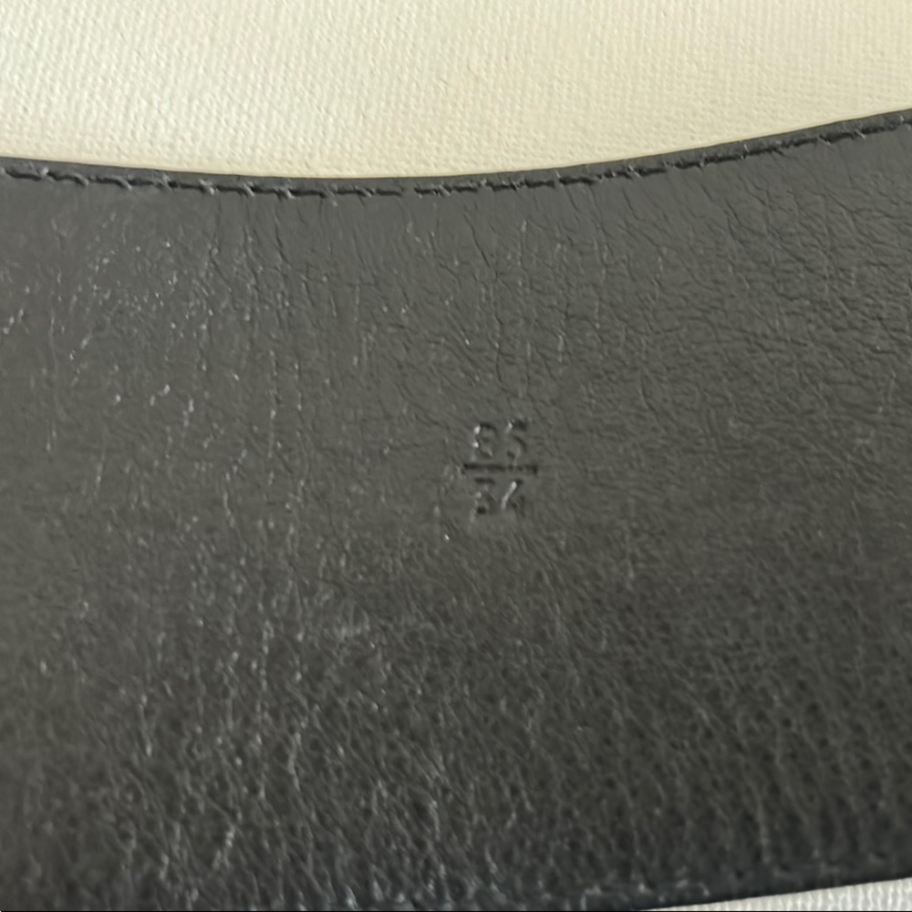 PRADA Black Leather
Chunky Round Buckle Belt  85/34 - Picture 7 of 11
